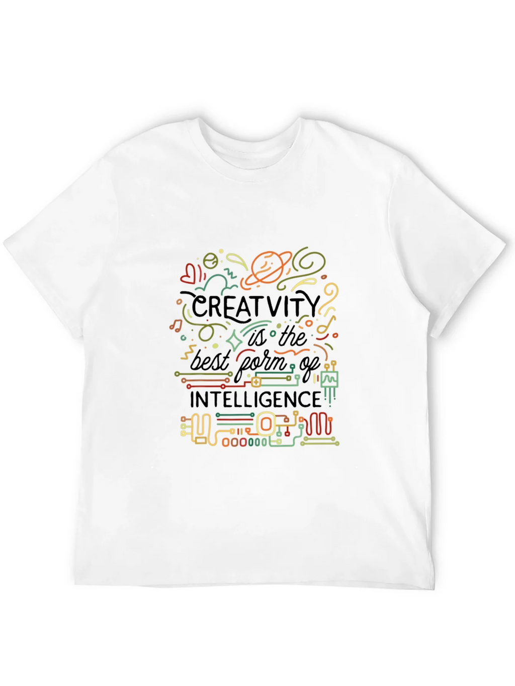 Creative Intelligence Graphic T-Shirt - Black product image 11