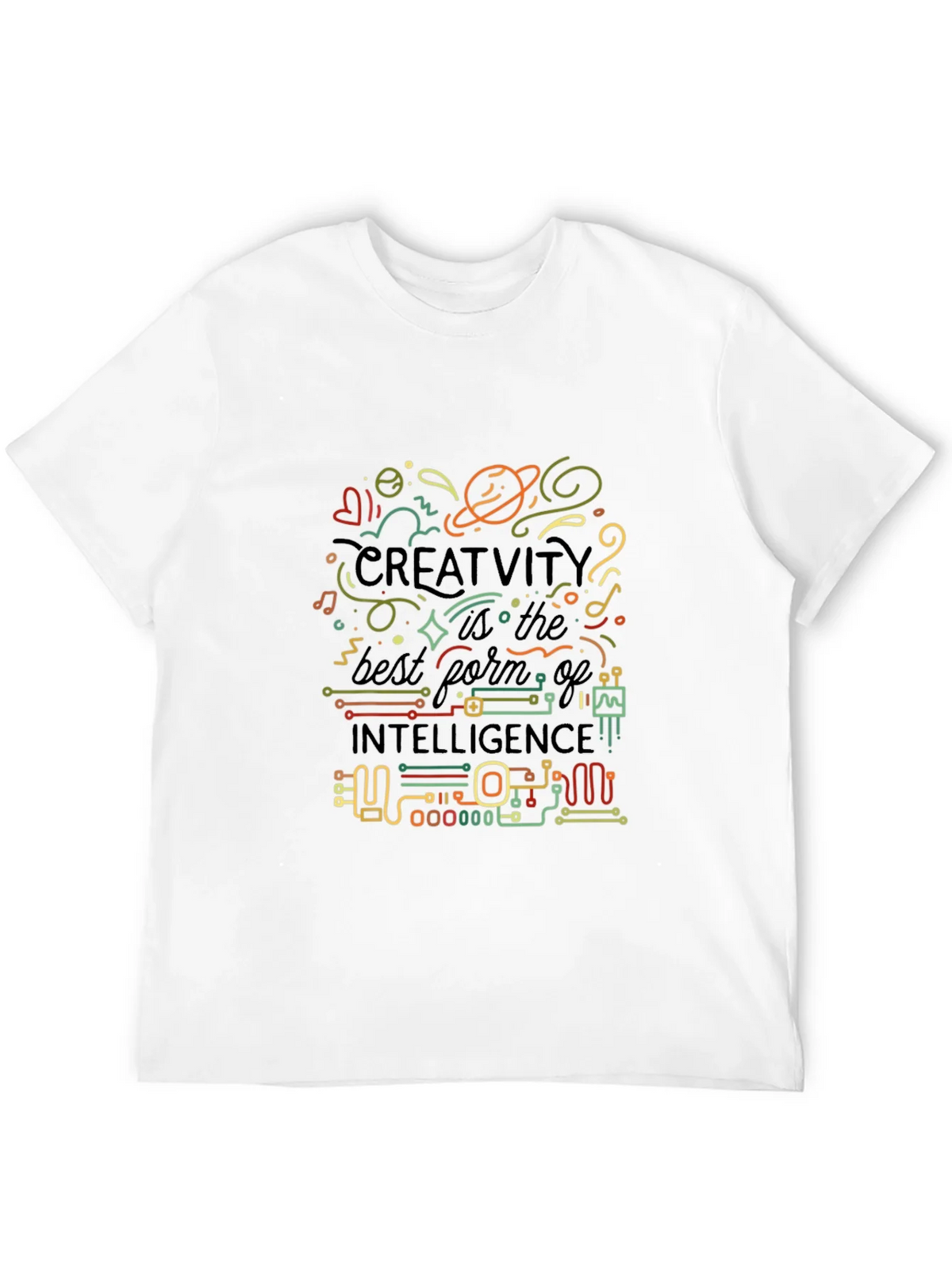 Creative Intelligence Graphic T-Shirt - Black product image 11