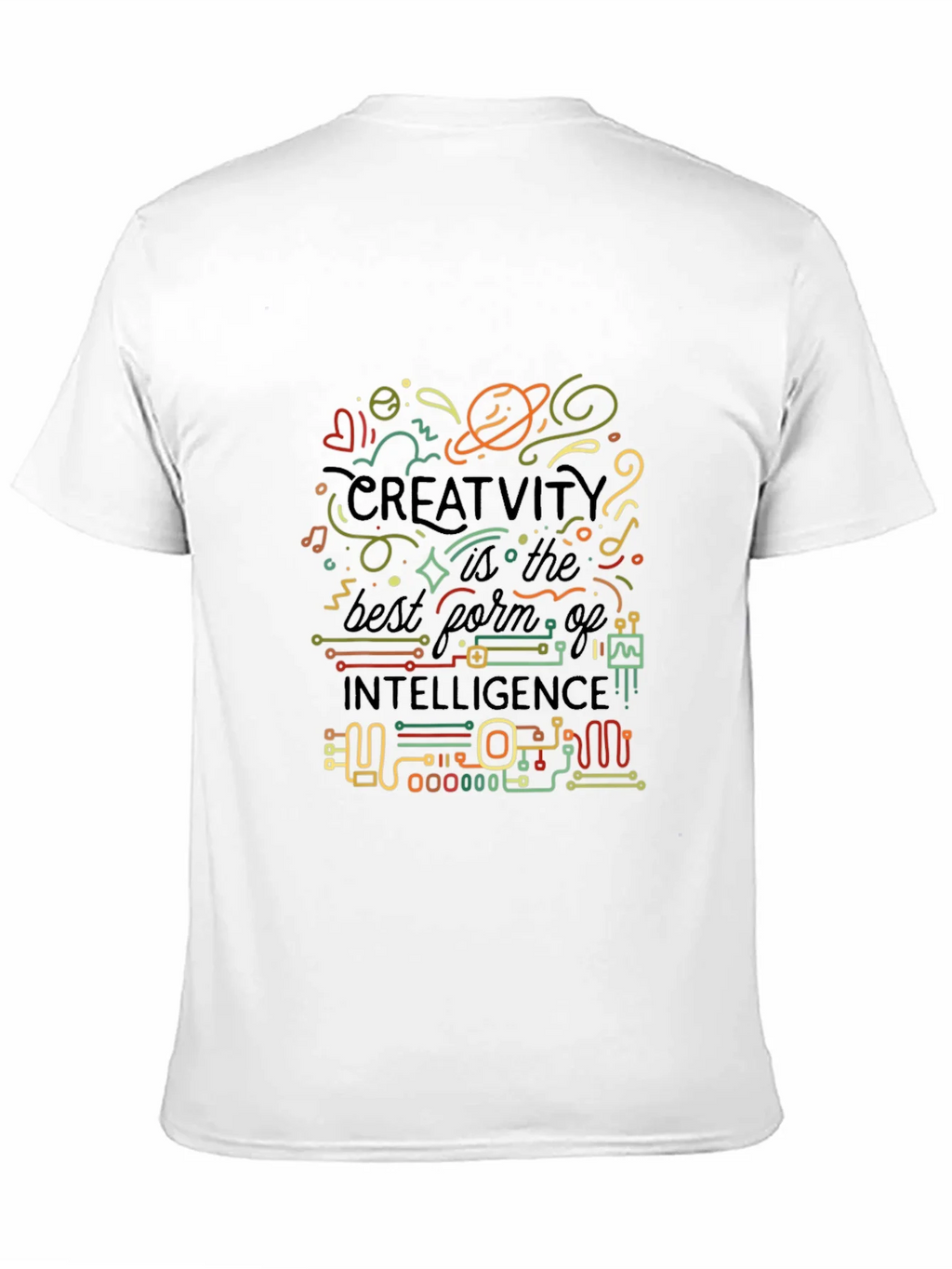 Creative Intelligence Graphic T-Shirt - Black product image 10