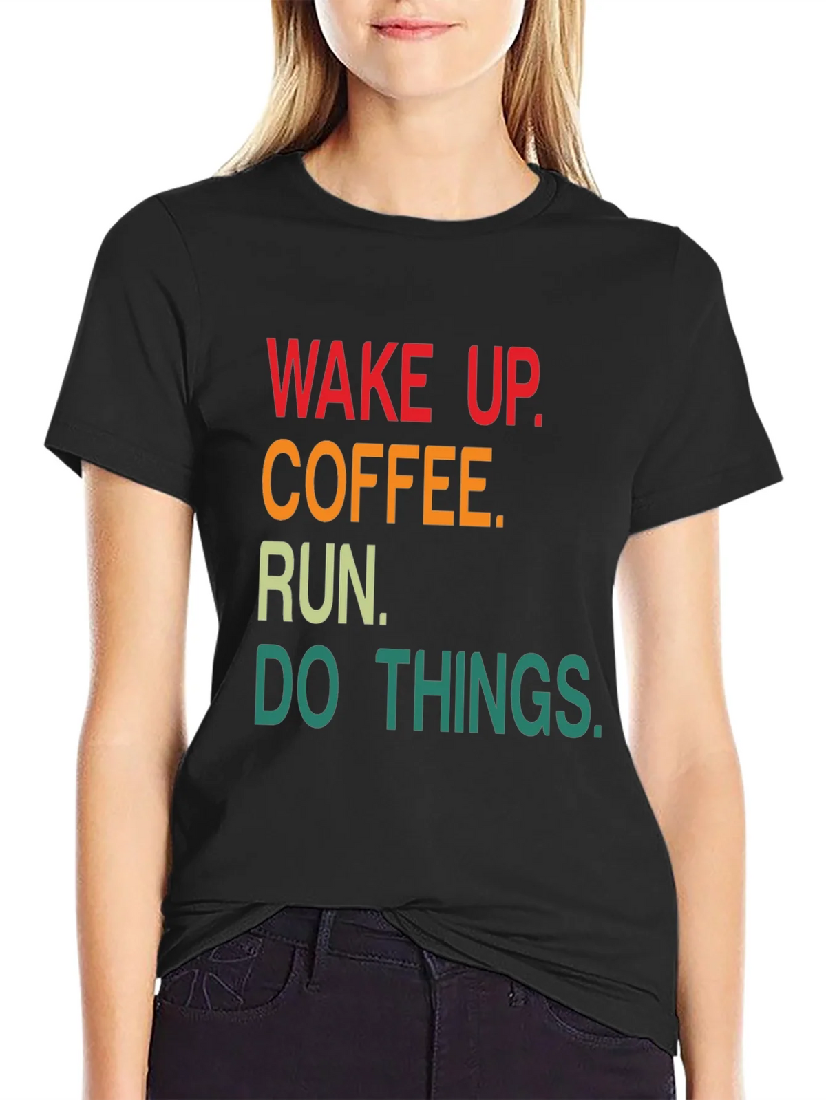 Wake Up Coffee Run Graphic T-Shirt product image 2