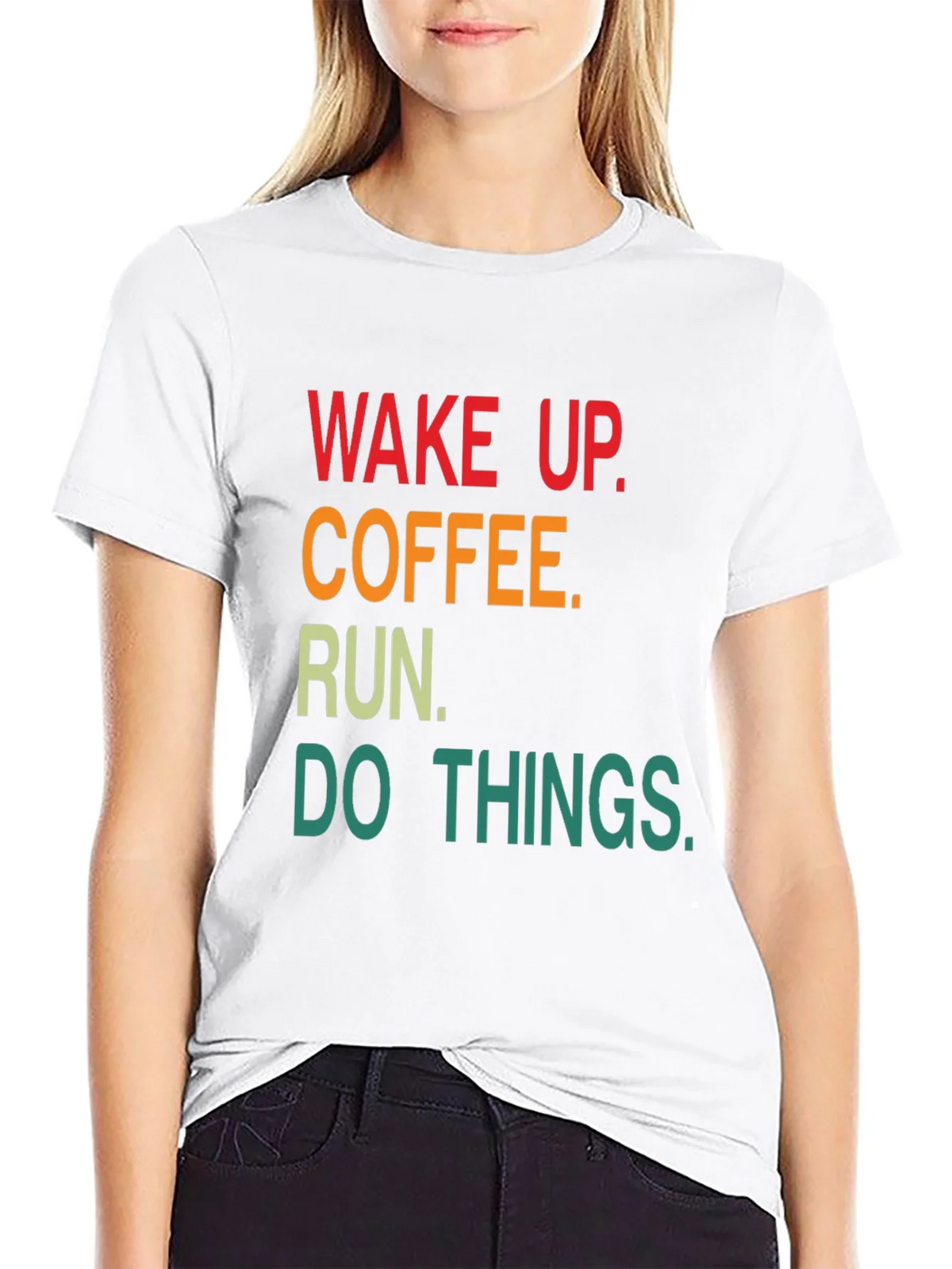 Wake Up Coffee Run Graphic T-Shirt product image 8