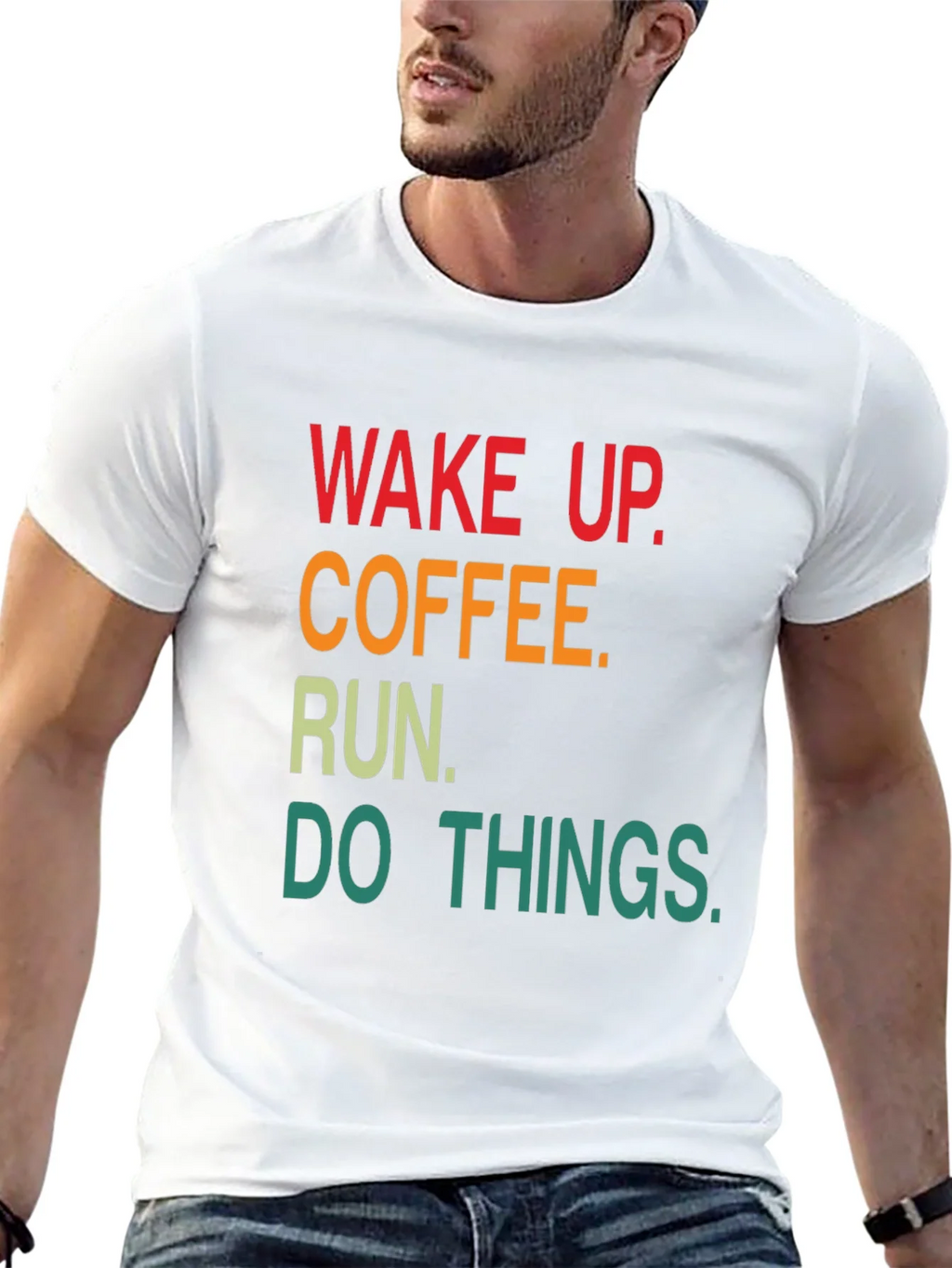 Wake Up Coffee Run Graphic T-Shirt product image 12