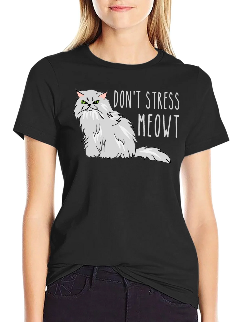 Dont Stress Meowt T-Shirt - Grumpy Cat Tee product image 2