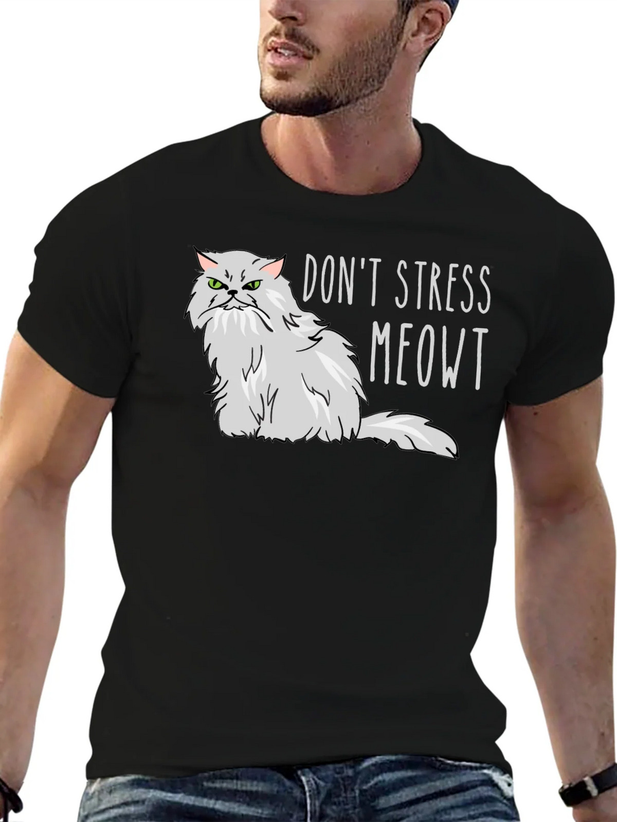 Dont Stress Meowt T-Shirt - Grumpy Cat Tee product image 6
