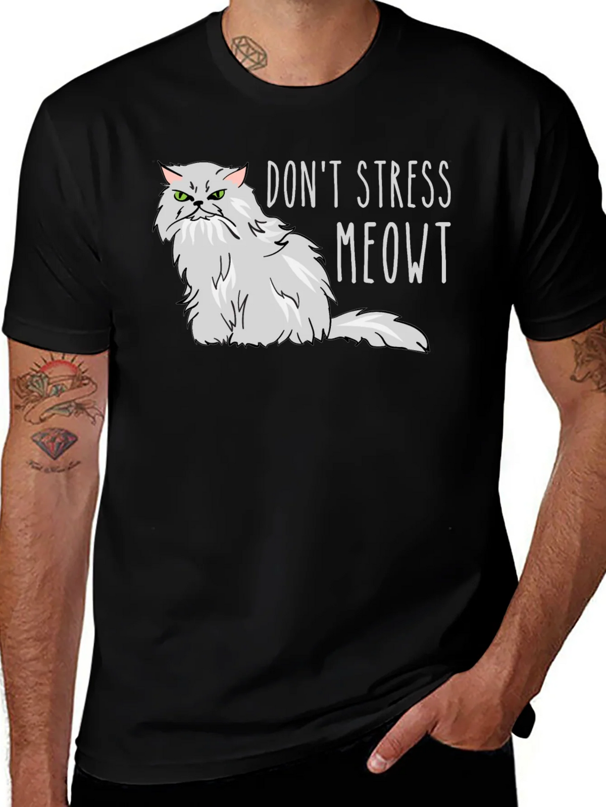 Dont Stress Meowt T-Shirt - Grumpy Cat Tee product image 1