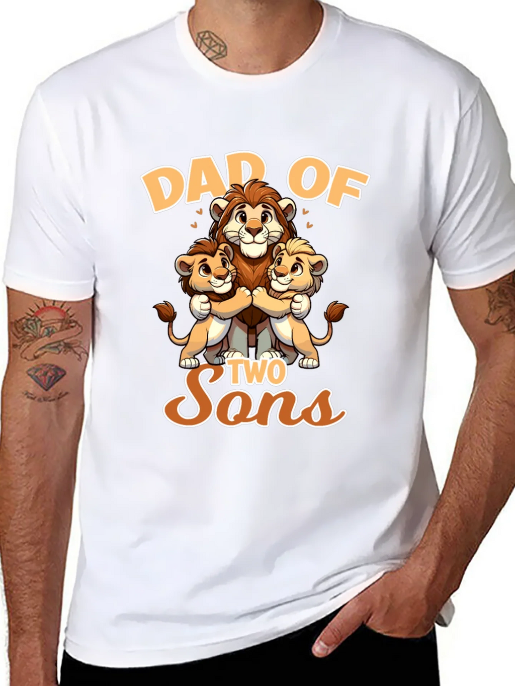 Dad of Two Sons Graphic Tee product image 7