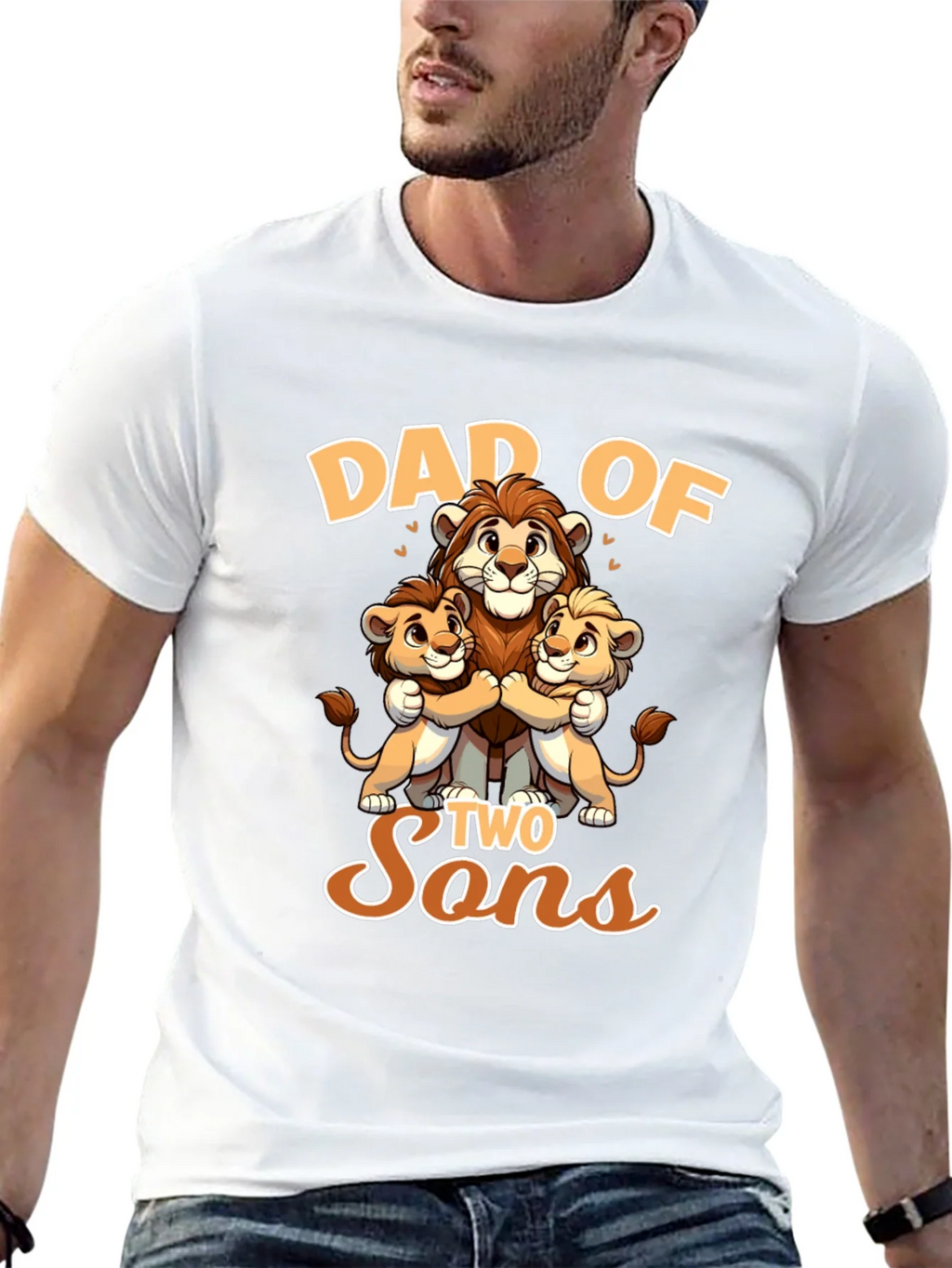 Dad of Two Sons Graphic Tee product image 12