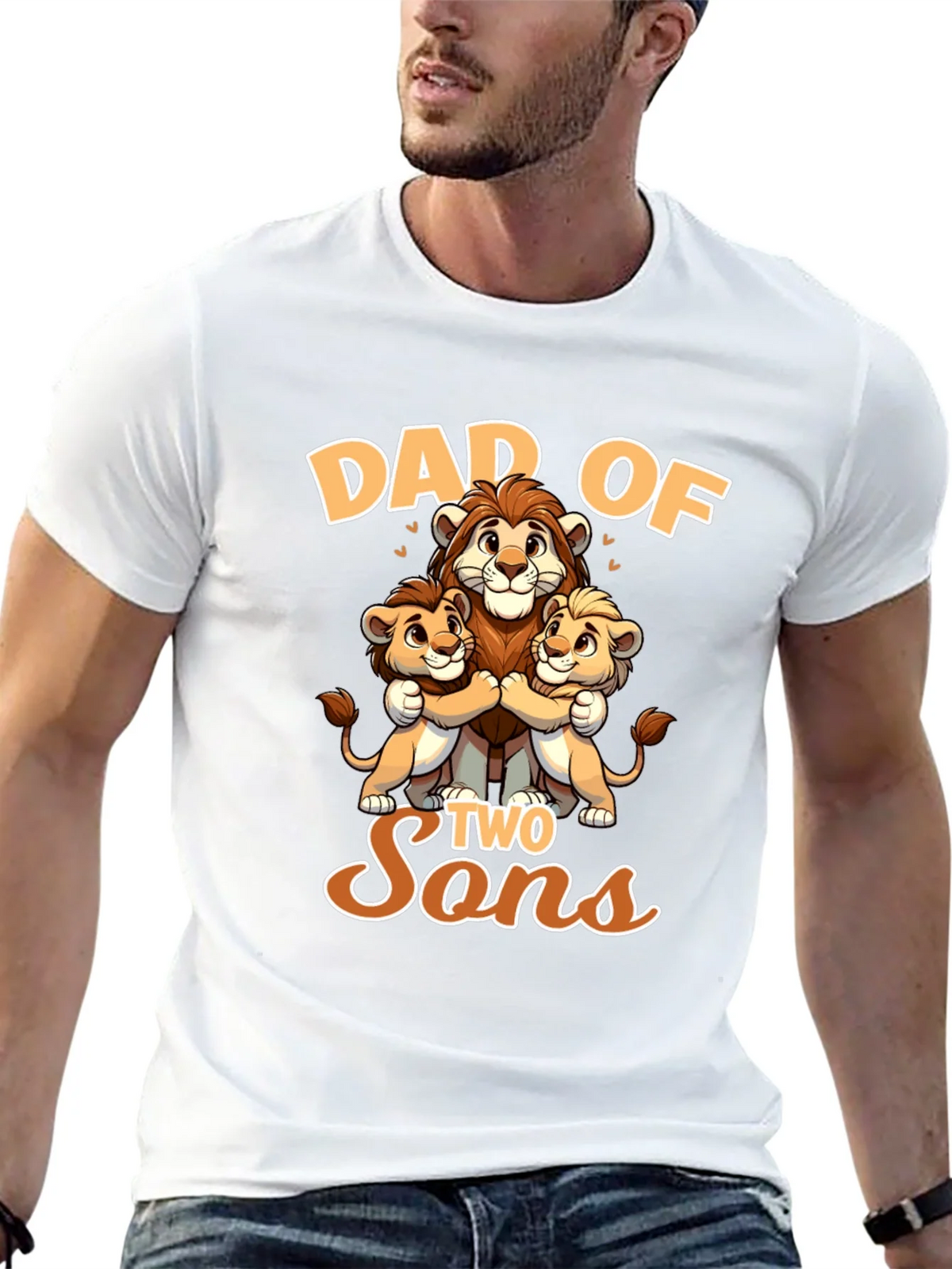 Dad of Two Sons Graphic Tee product image 12