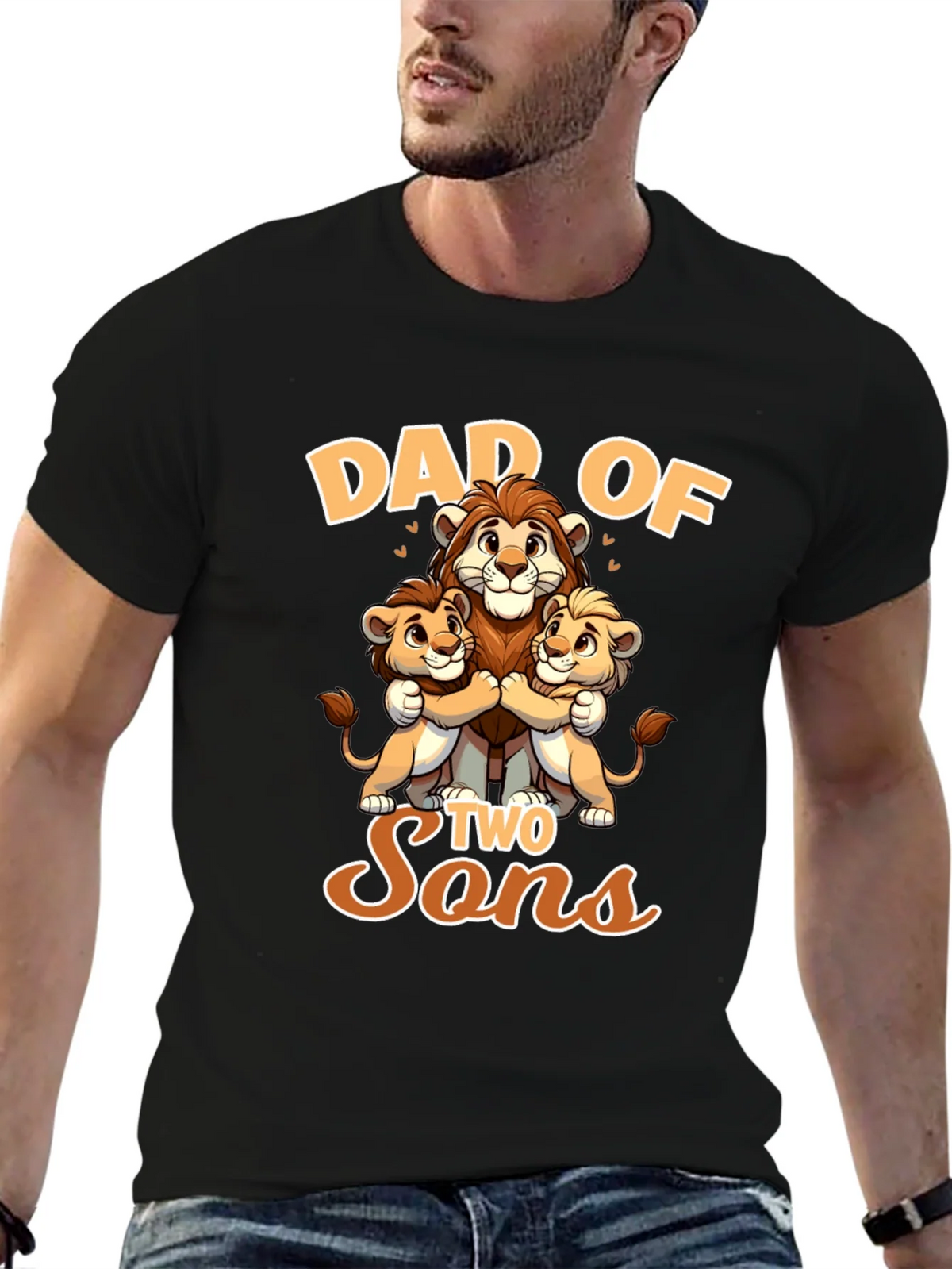 Dad of Two Sons Graphic Tee product image 6