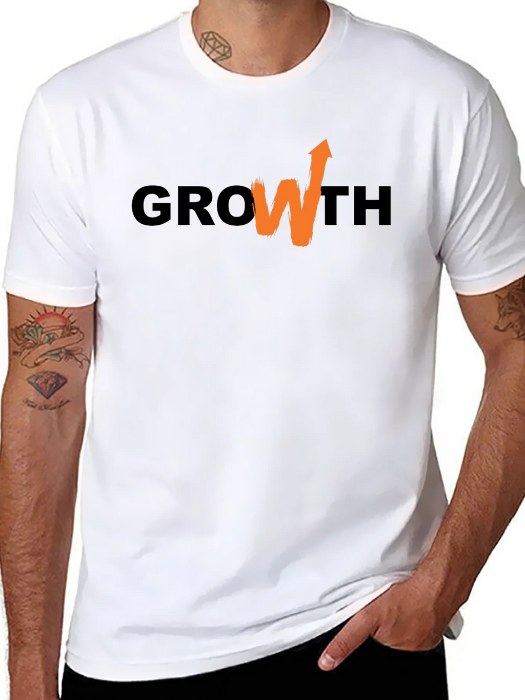 Growth Arrow Graphic T-Shirt - Black product image 7
