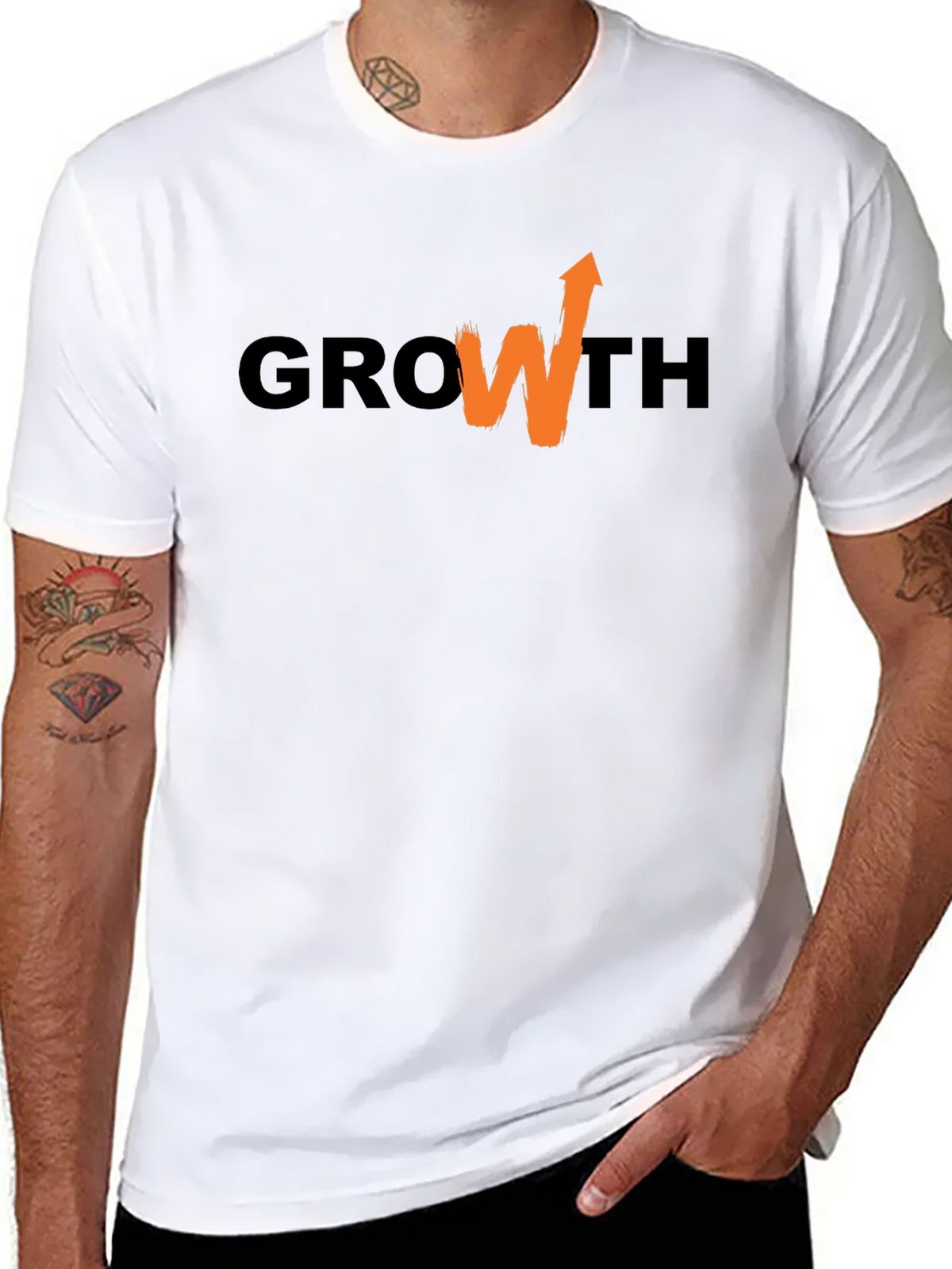 Growth Arrow Graphic T-Shirt - Black product image 7
