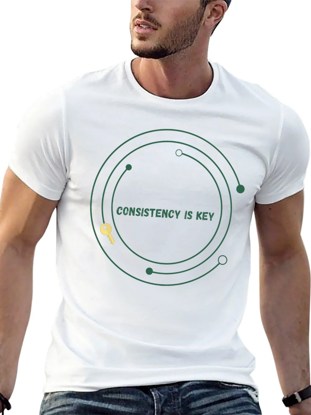 Consistency is Key Graphic Tee - Motivation Black T-Shirt product image 12