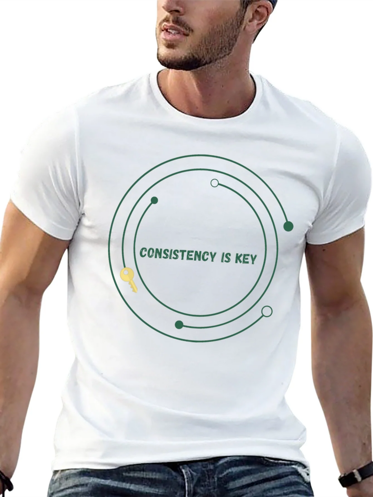 Consistency is Key Graphic Tee - Motivation Black T-Shirt product image 12