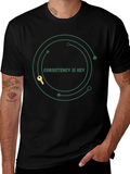 Consistency is Key Graphic Tee - Motivation Black T-Shirt product image 1
