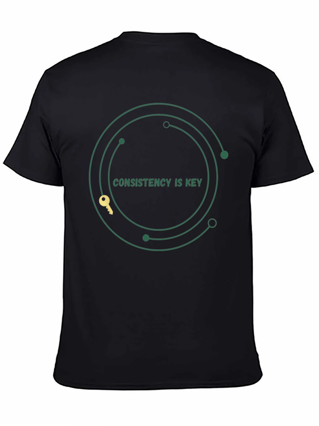 Consistency is Key Graphic Tee - Motivation Black T-Shirt product image 4