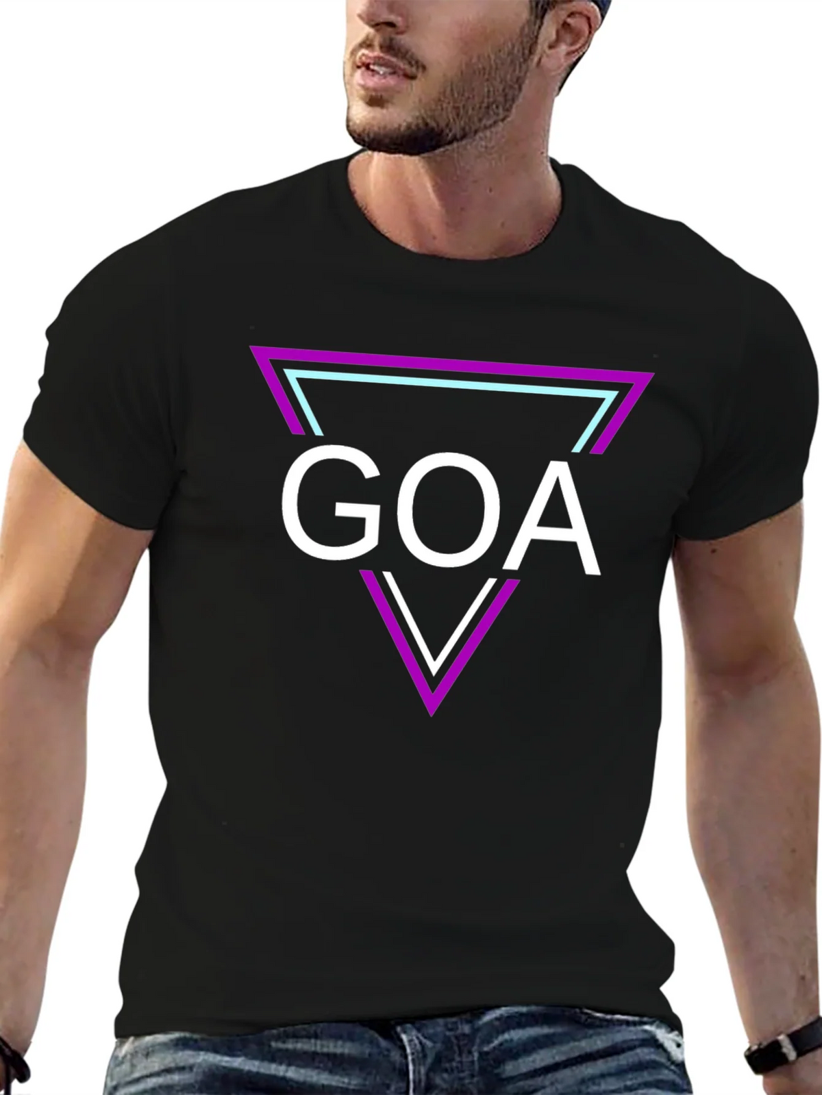 Goa Graphic Tee: Retro Triangle Design product image 6
