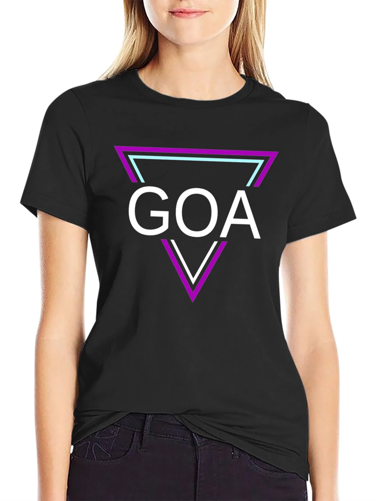 Goa Graphic Tee: Retro Triangle Design product image 2