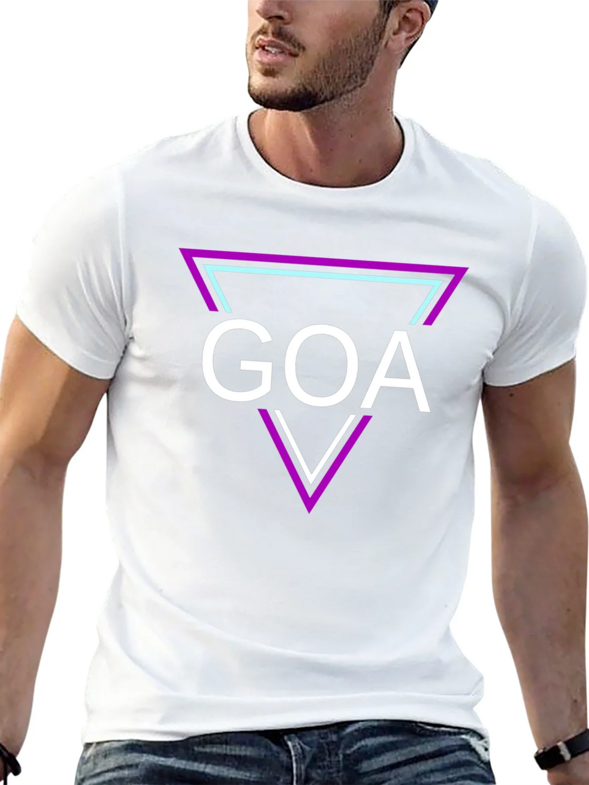 Goa Graphic Tee: Retro Triangle Design product image 12