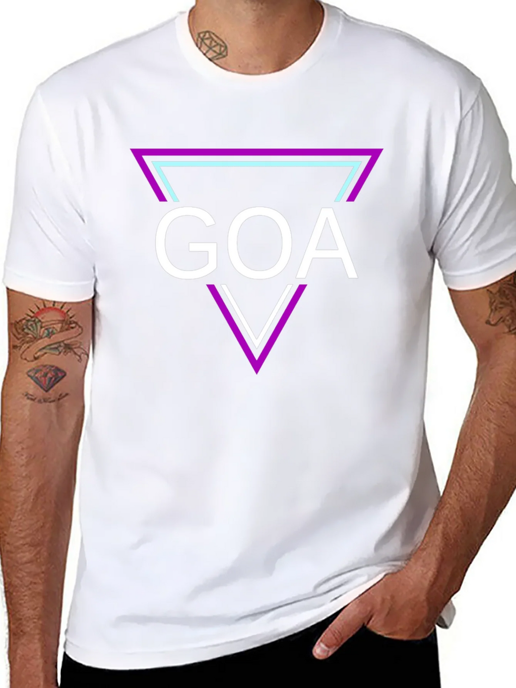 Goa Graphic Tee: Retro Triangle Design product image 7