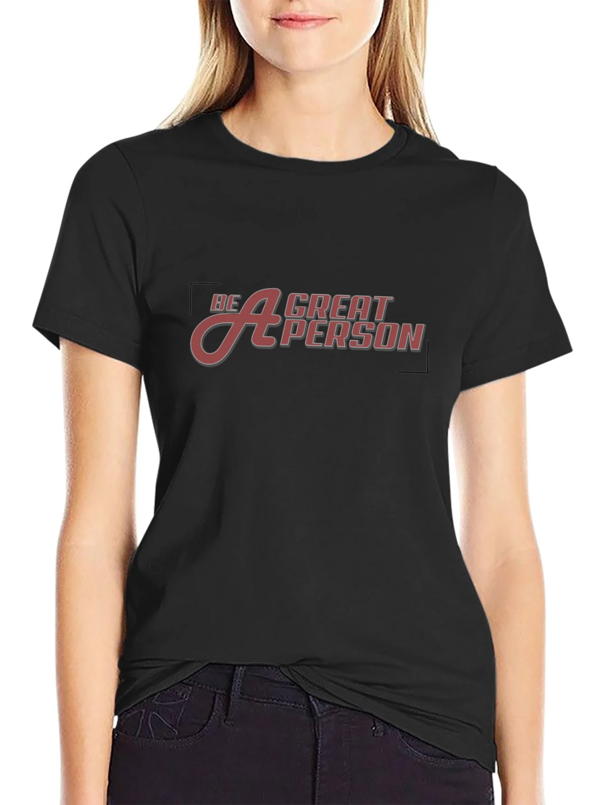 Be A Great Person Black Tee product image 2