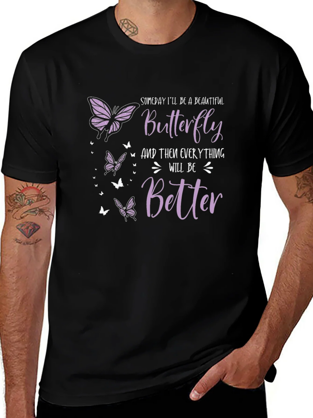 Butterfly T-Shirt: Someday Ill Be A Beautiful product image 1