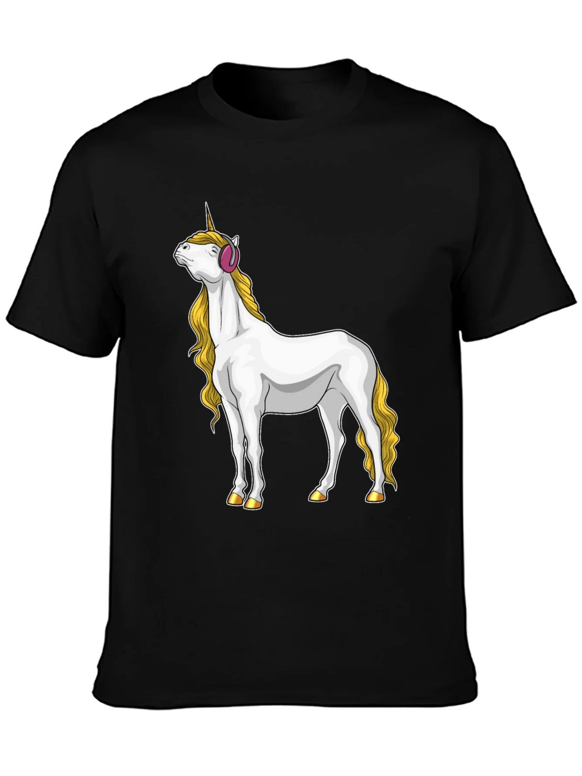 Unicorn Headphone Graphic Tee product image 3