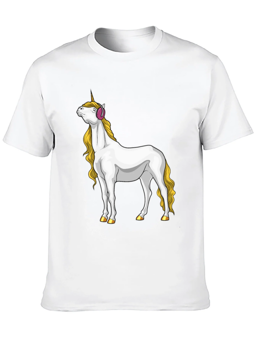Unicorn Headphone Graphic Tee product image 9