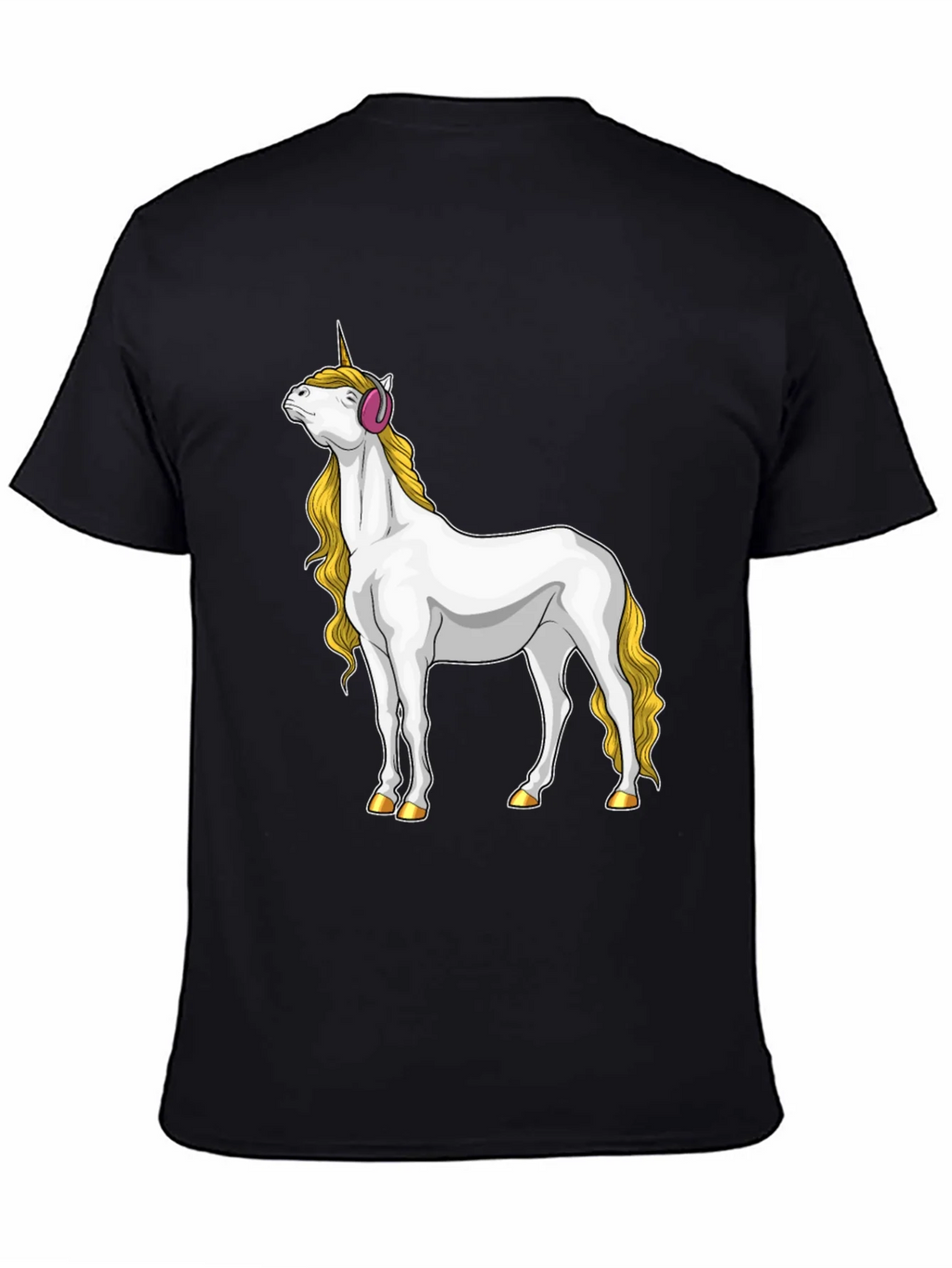 Unicorn Headphone Graphic Tee product image 4