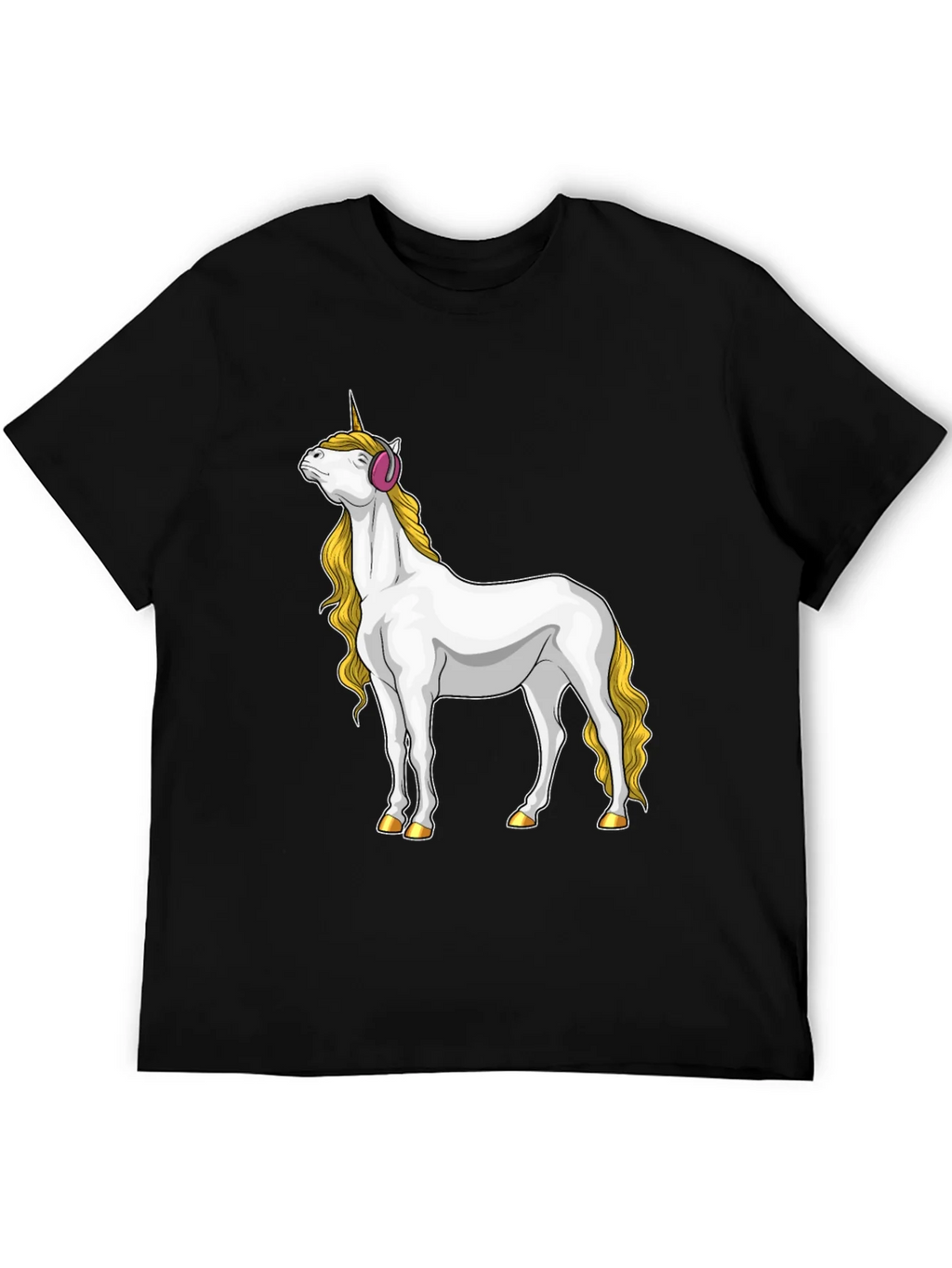 Unicorn Headphone Graphic Tee product image 5