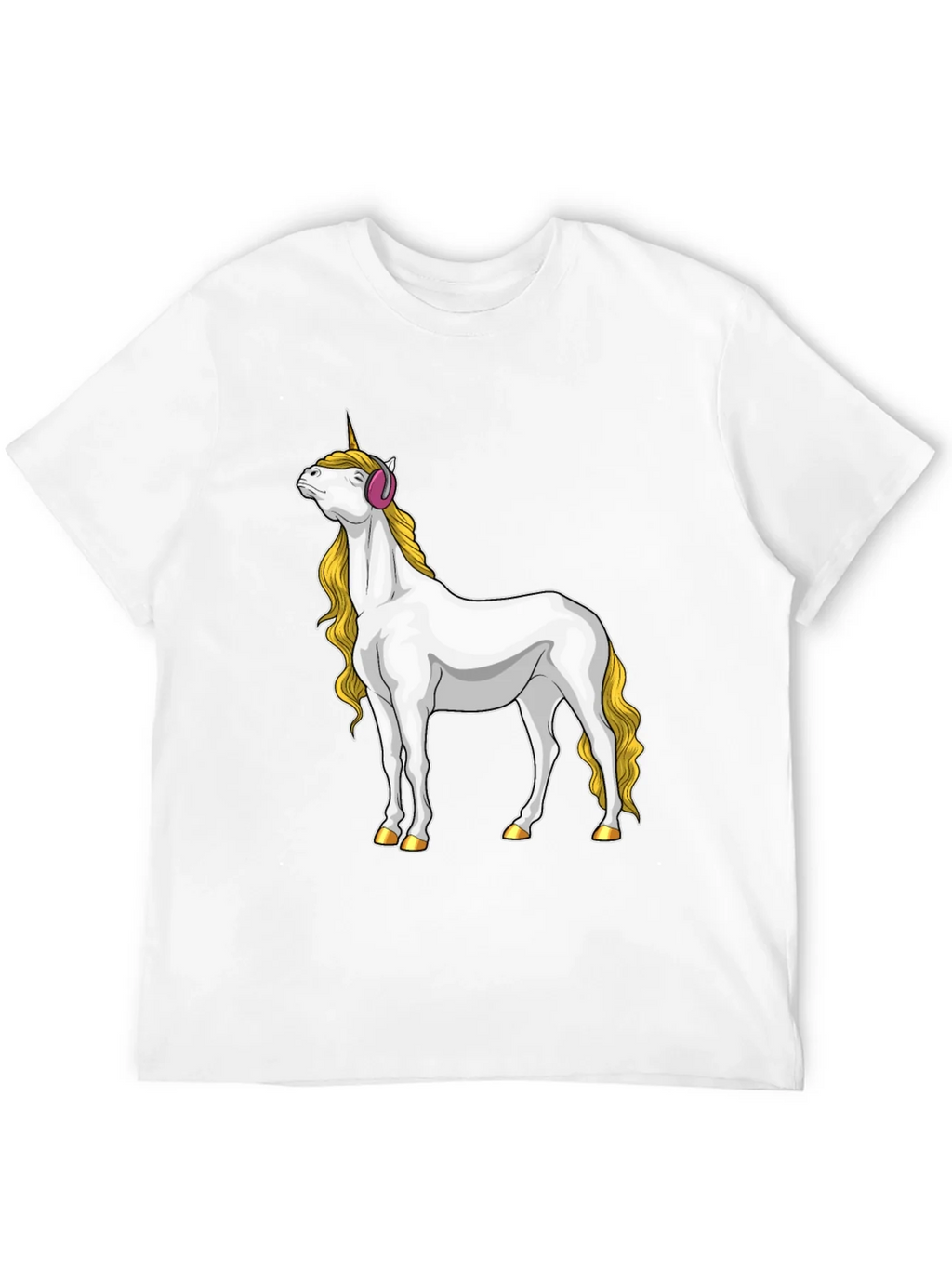 Unicorn Headphone Graphic Tee product image 11
