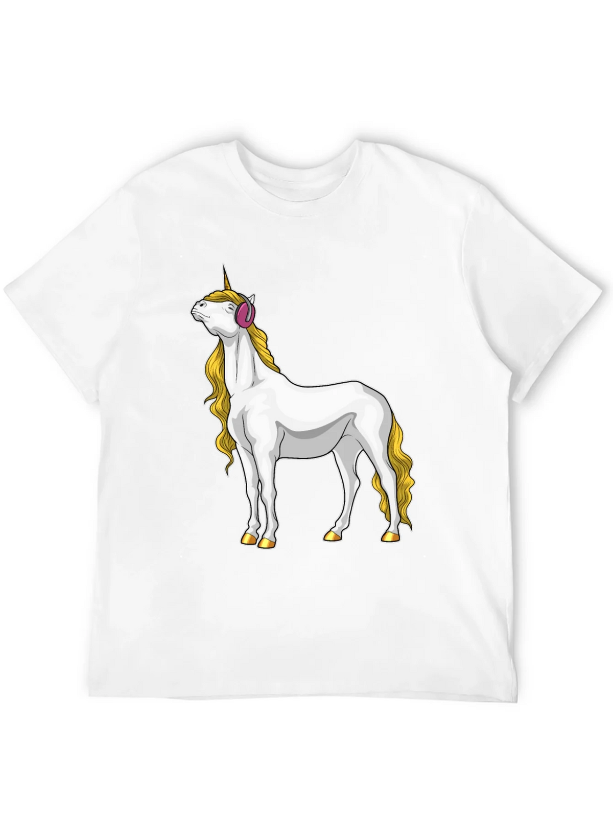 Unicorn Headphone Graphic Tee product image 11