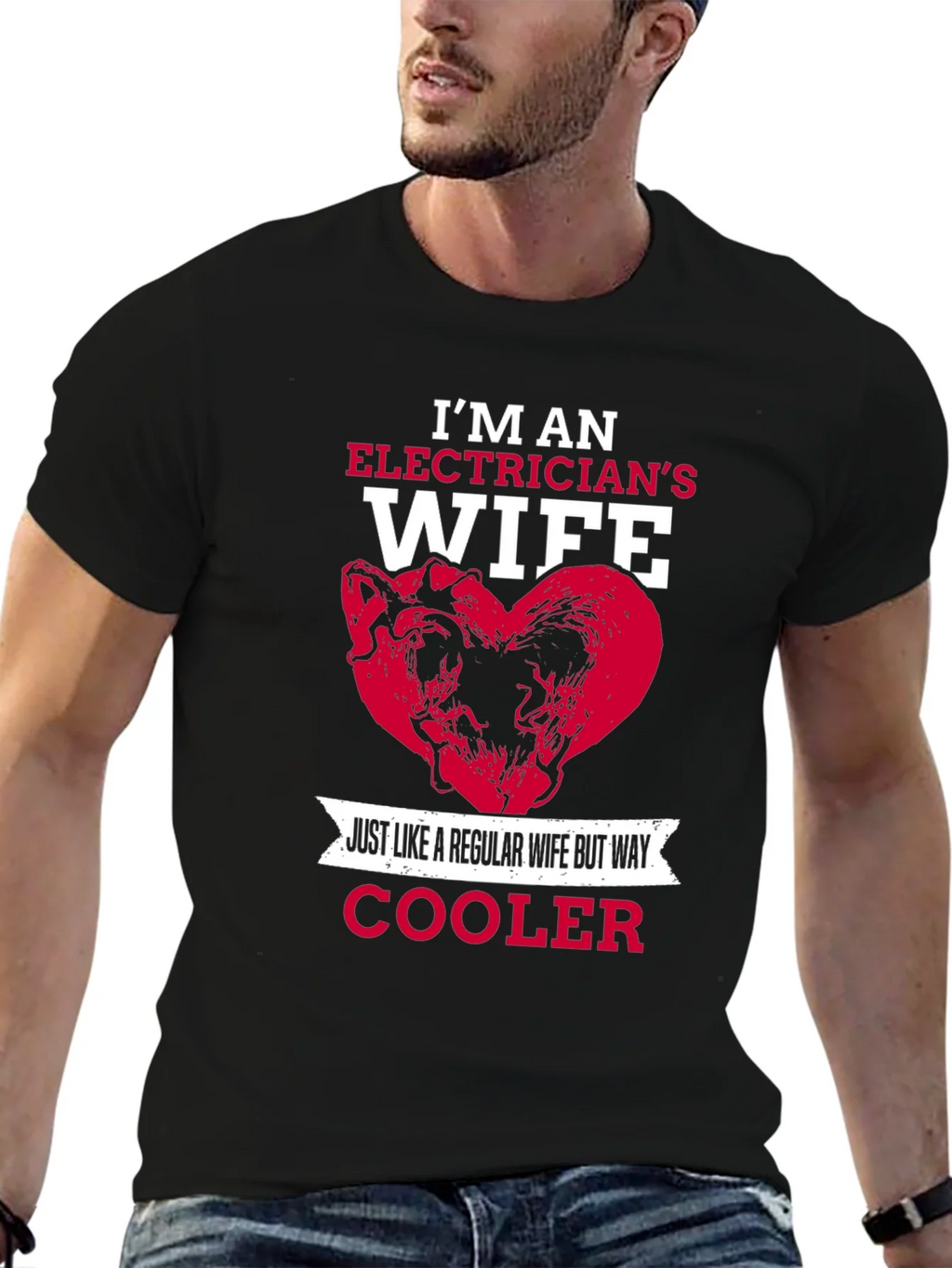 Electricians Wife T-Shirt - Cooler Than Regular product image 6