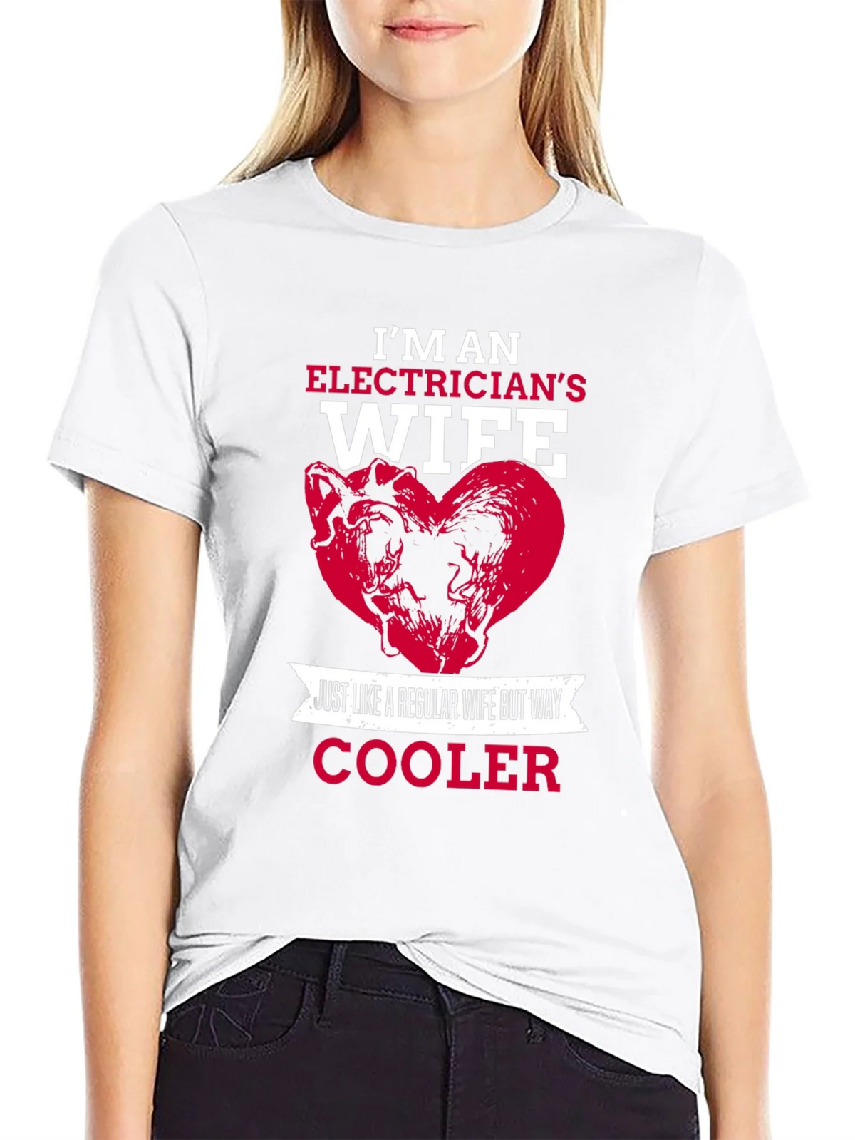 Electricians Wife T-Shirt - Cooler Than Regular product image 8