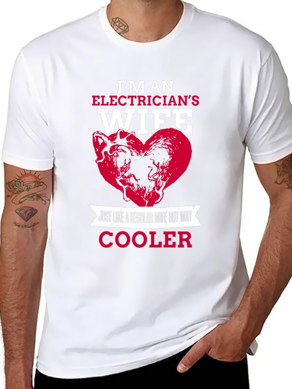 Electricians Wife T-Shirt - Cooler Than Regular product image 7