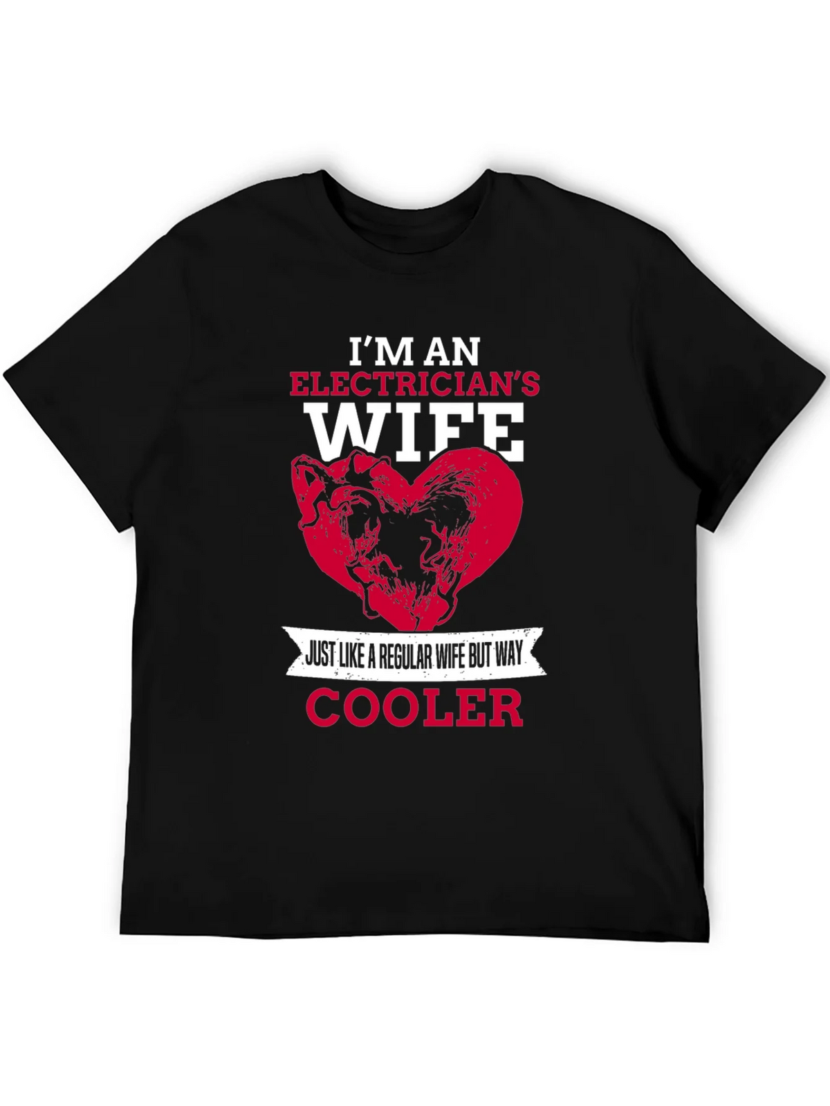 Electricians Wife T-Shirt - Cooler Than Regular product image 5