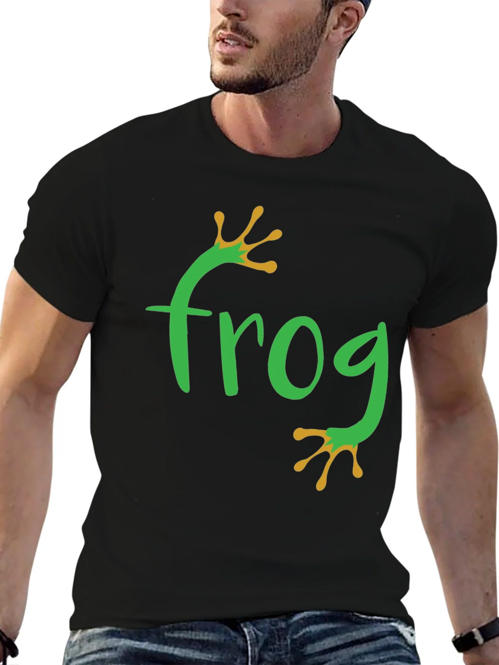 Frog Graphic Tee - Black Casual T-Shirt product image 6