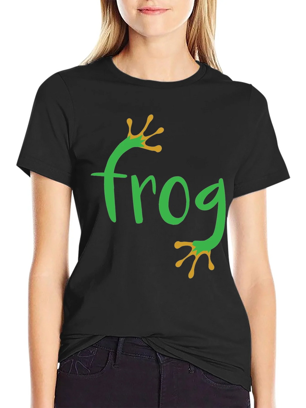 Frog Graphic Tee - Black Casual T-Shirt product image 2