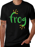 Frog Graphic Tee - Black Casual T-Shirt product image 1