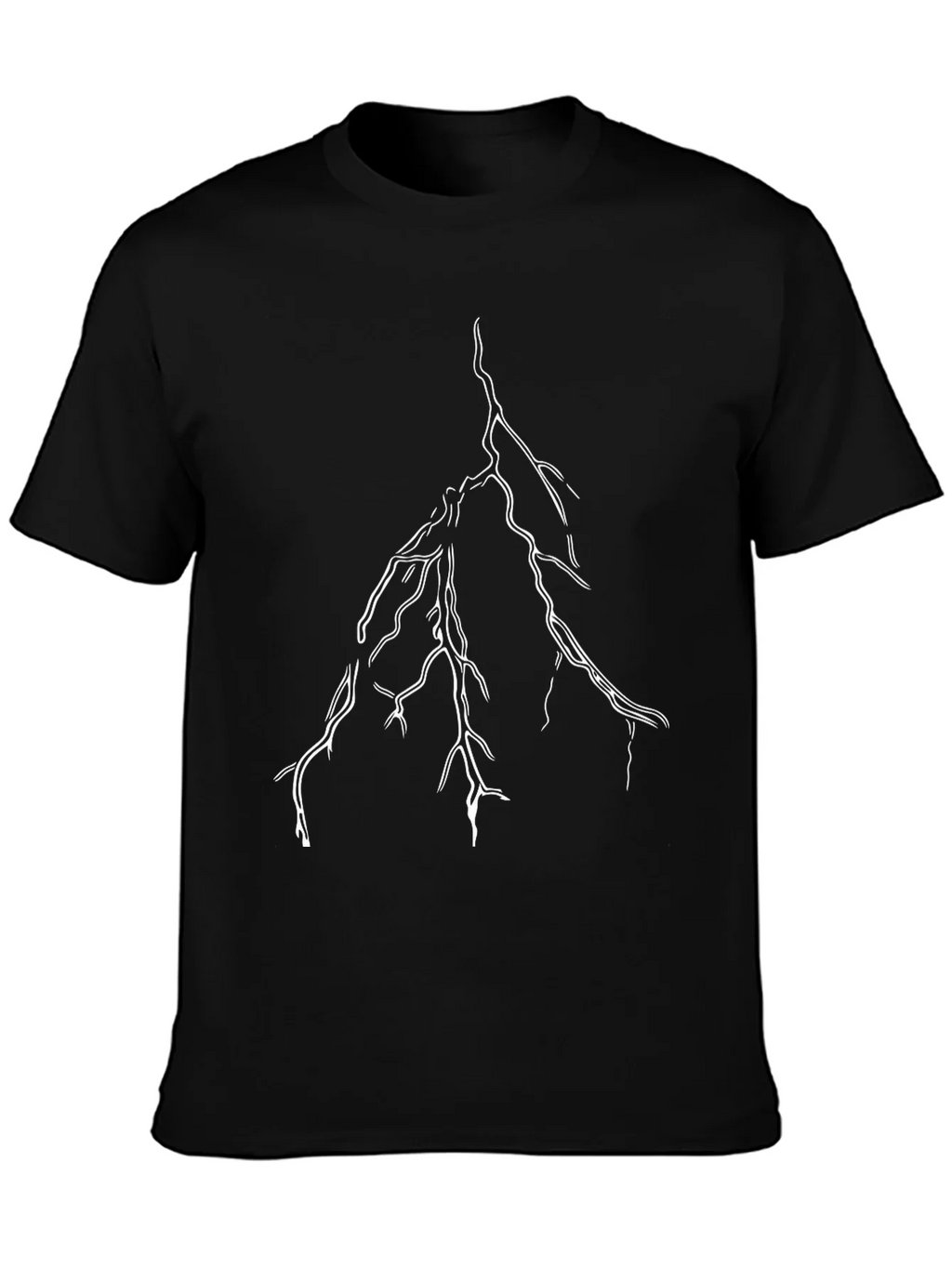 Black Lightning Bolt Graphic Tee product image 3