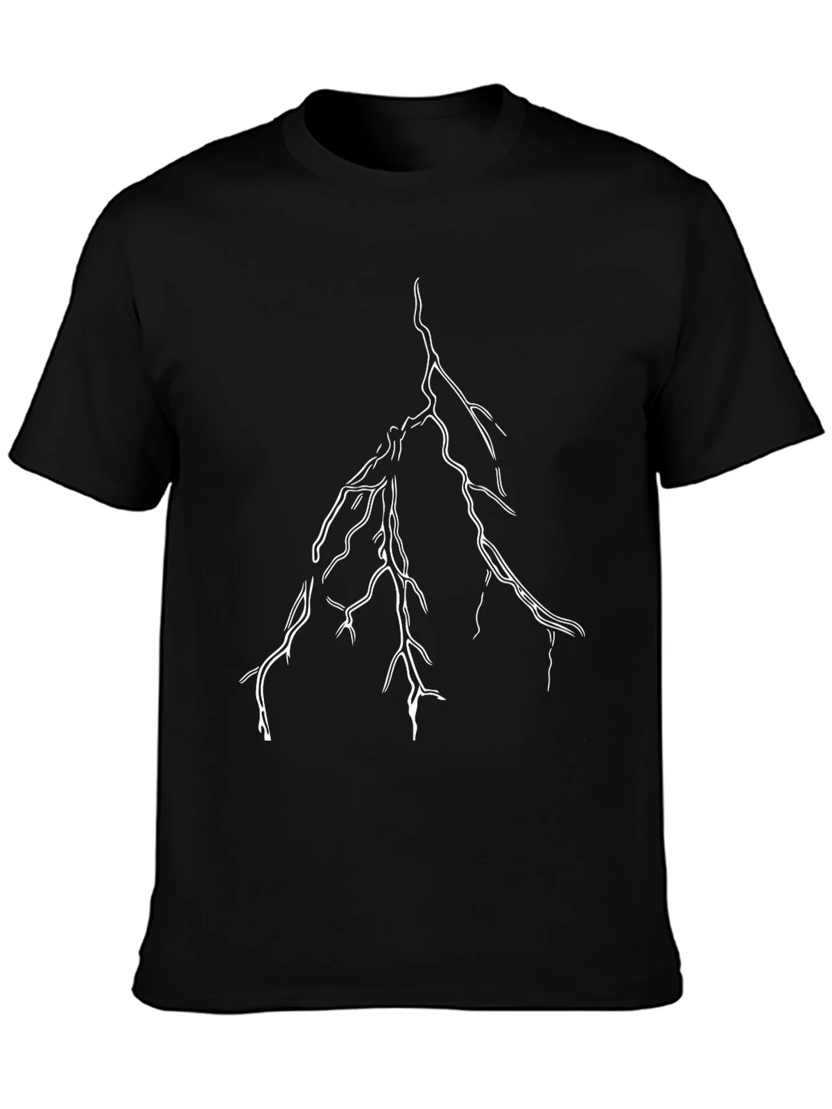 Black Lightning Bolt Graphic Tee product image 3