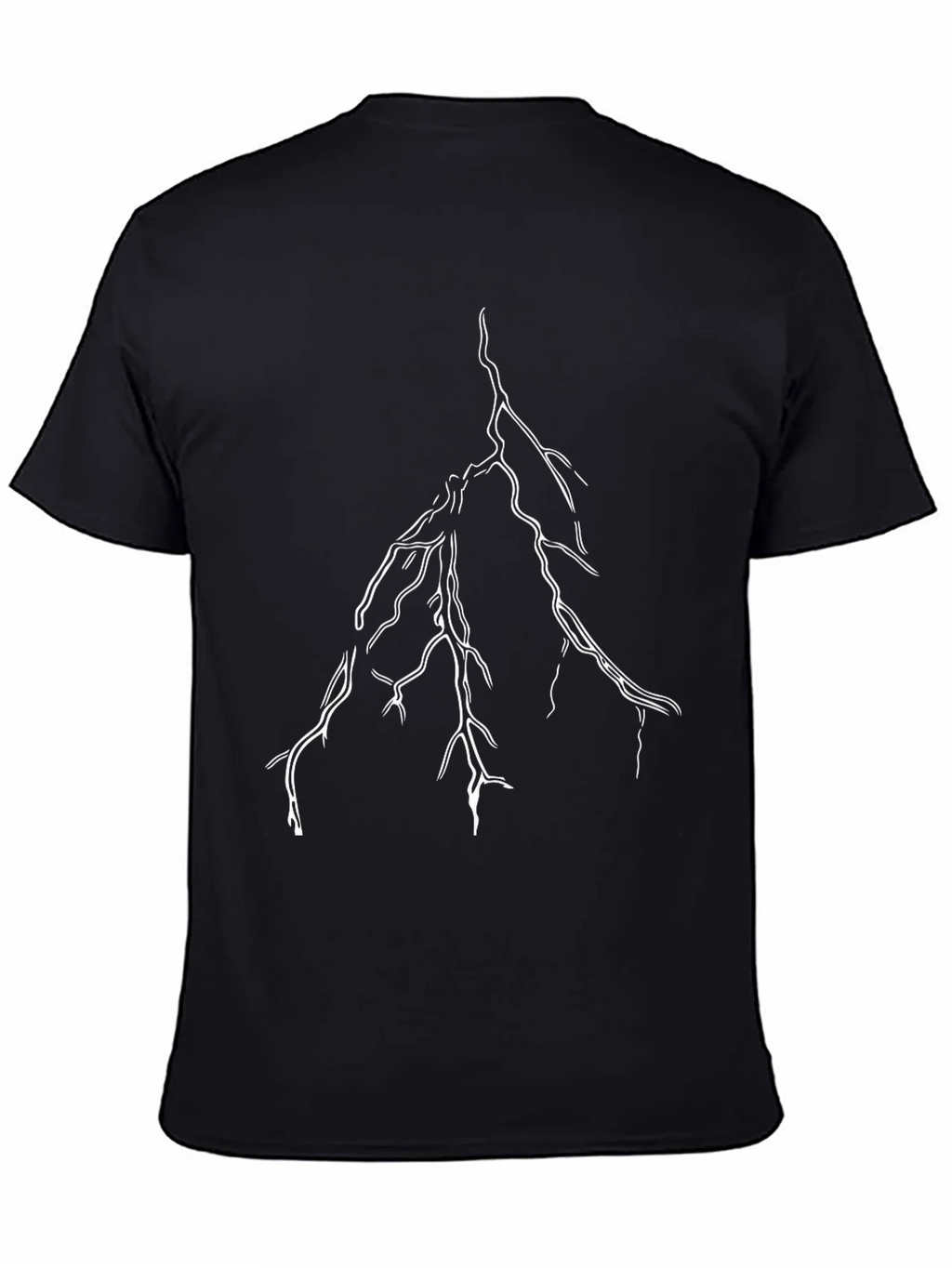 Black Lightning Bolt Graphic Tee product image 4