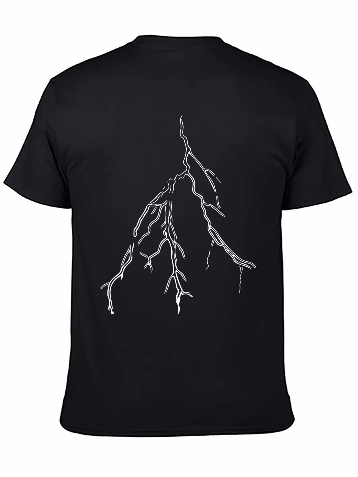 Black Lightning Bolt Graphic Tee product image 4