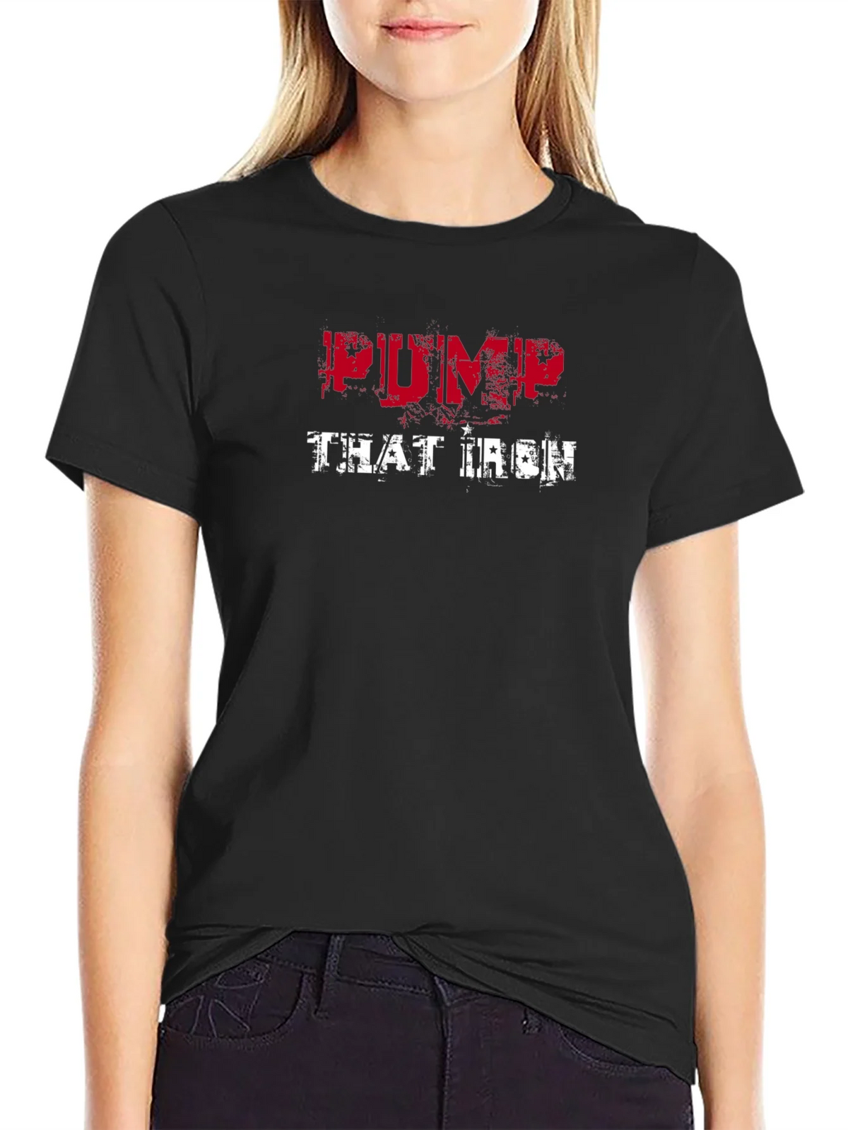 Pump That Iron Black T-Shirt product image 2