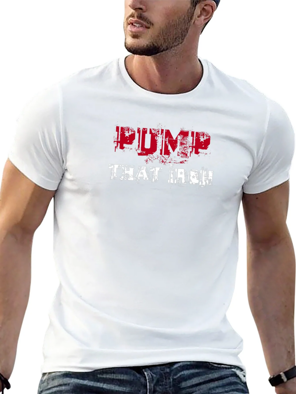 Pump That Iron Black T-Shirt product image 12