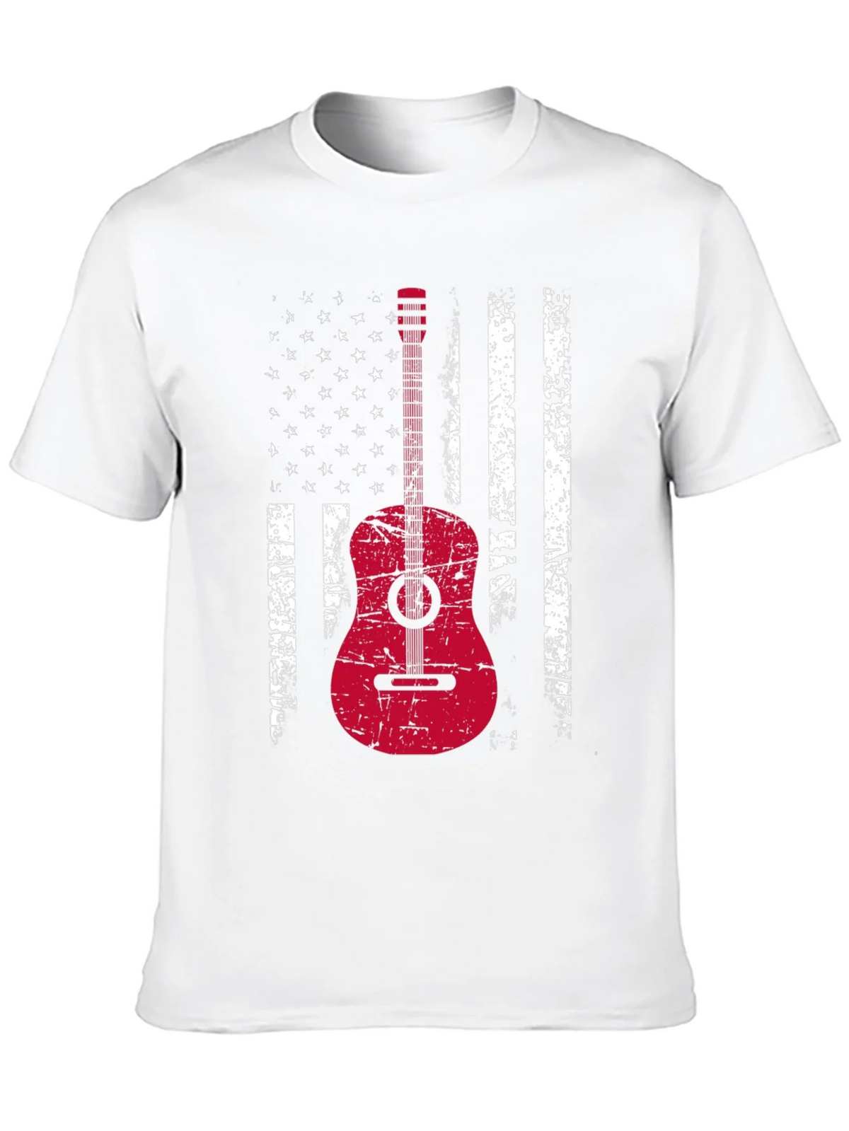 American Flag Guitar T-Shirt - Grunge Style product image 9
