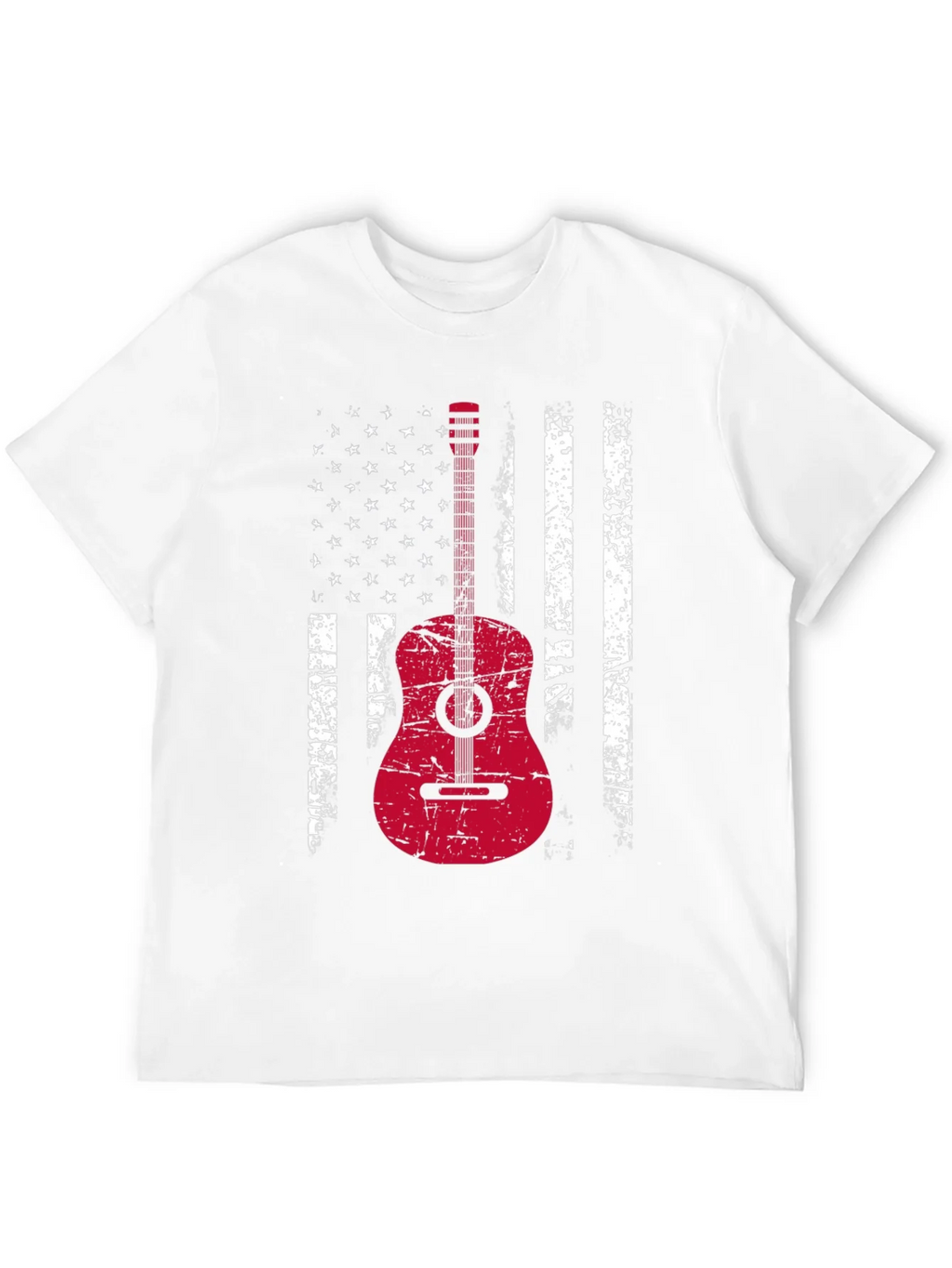 American Flag Guitar T-Shirt - Grunge Style product image 11