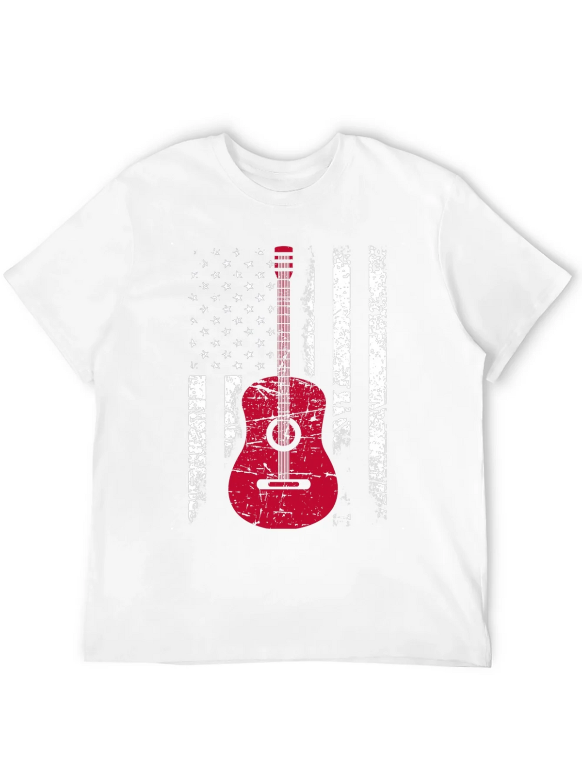 American Flag Guitar T-Shirt - Grunge Style product image 11