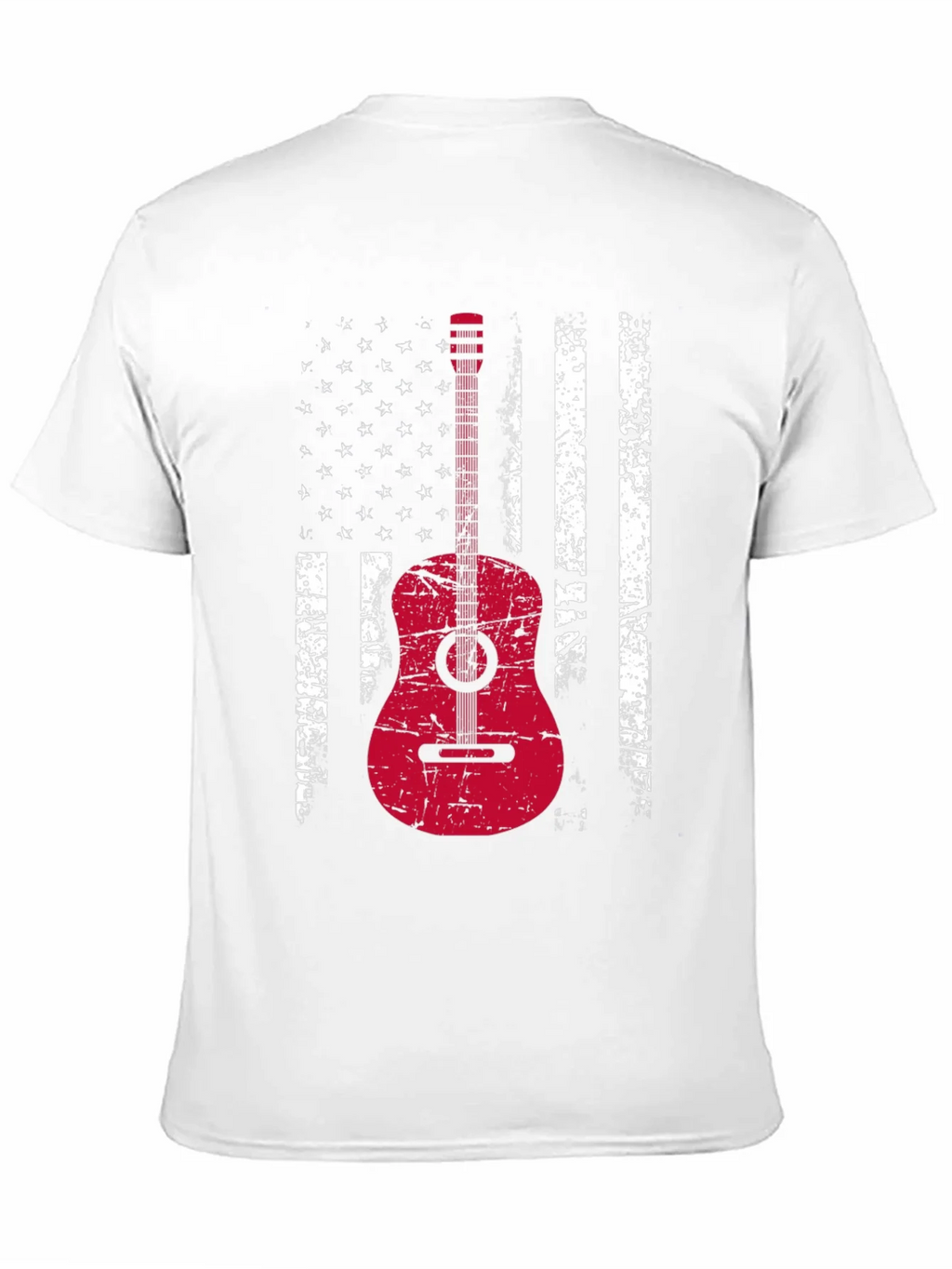 American Flag Guitar T-Shirt - Grunge Style product image 10