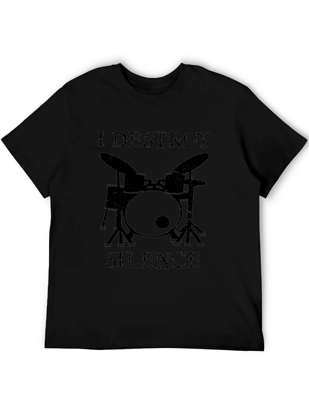 I Destroy Silence Drummer Graphic Tee product image 5