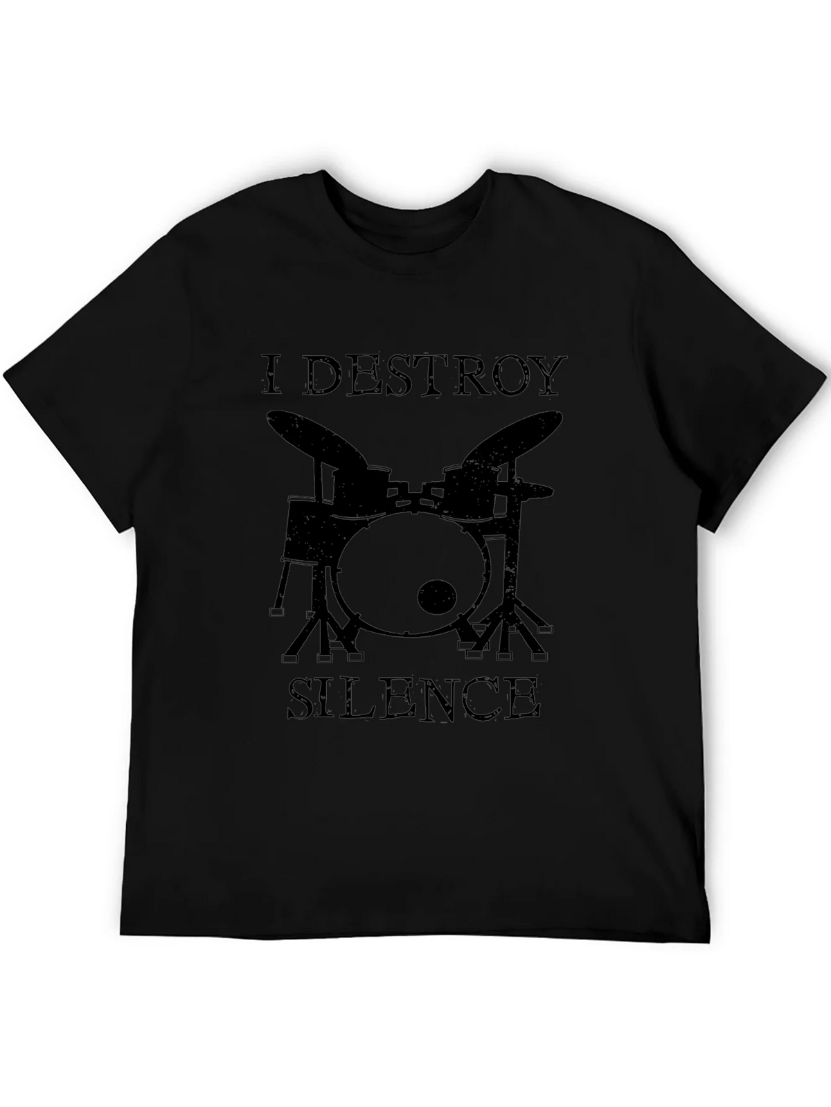 I Destroy Silence Drummer Graphic Tee product image 5